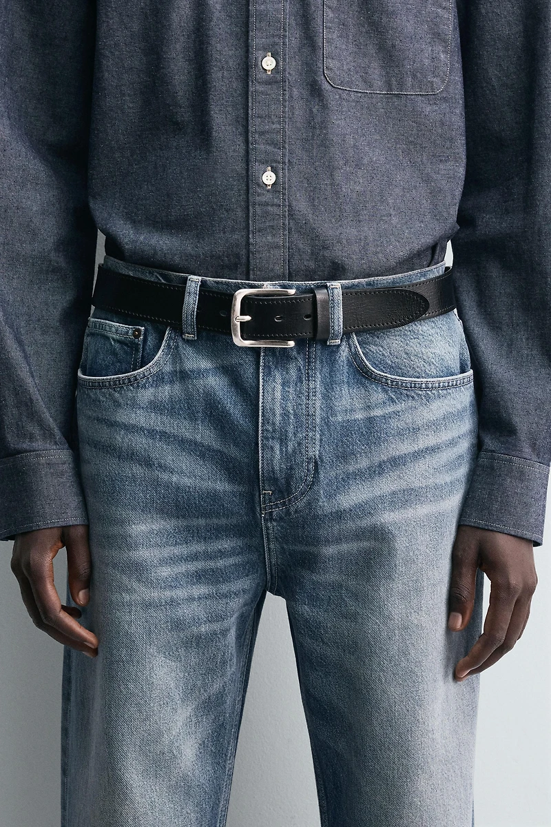 WIDE LEATHER BELT