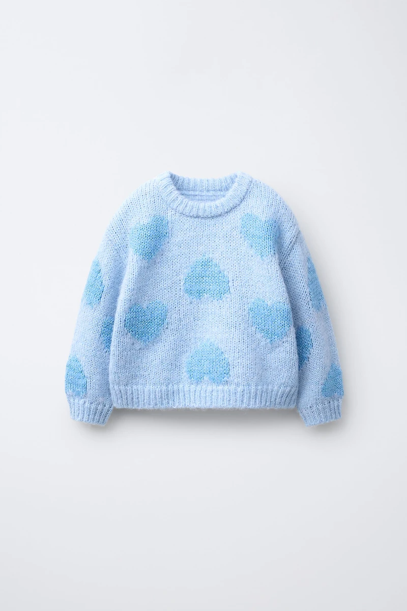 KNIT HEART JUMPER