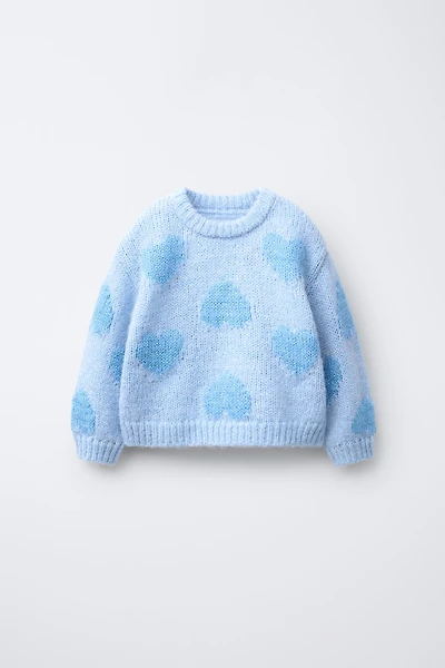 KNIT HEART JUMPER