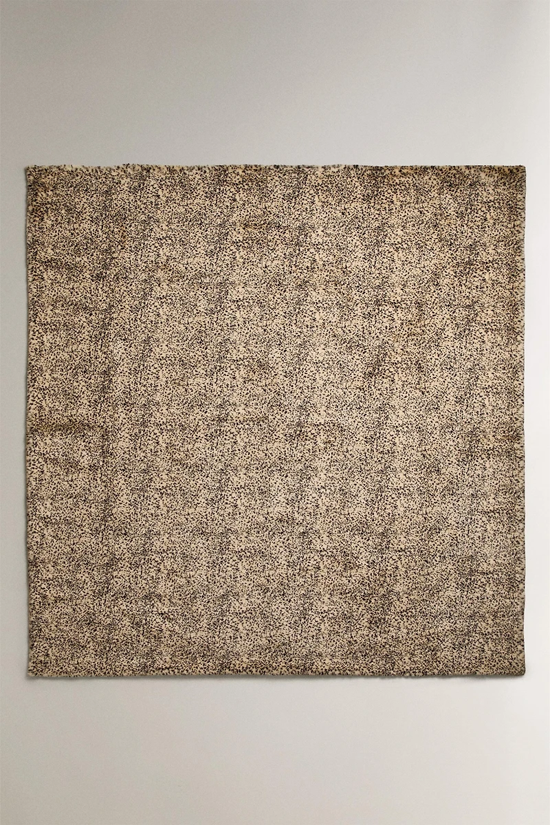 ANIMAL PRINT FAUX FUR BLANKET