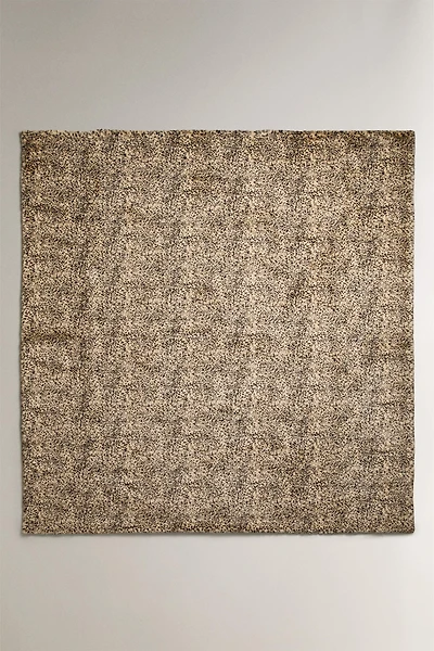 ANIMAL PRINT FAUX FUR BLANKET