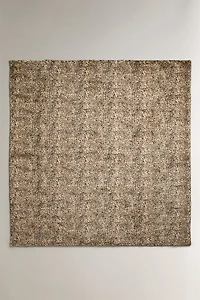 ANIMAL PRINT FAUX FUR BLANKET