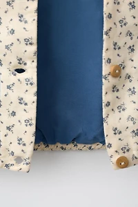 BLOUSON À IMPRIMÉ FLEURS