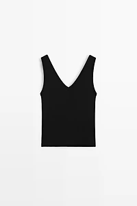 Cotton blend tank top