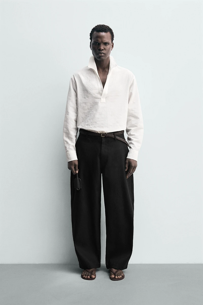 TEXTURED POLO SHIRT