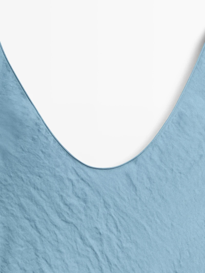 Long flowing satin dress