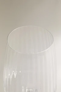 LARGE GLASS WITH LINES