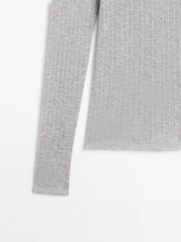 T-shirt coton ajouré