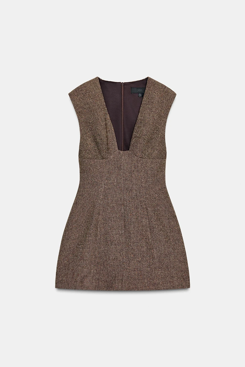 WOOL BLEND SHORT DRESS