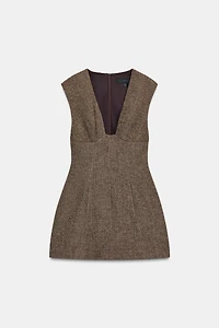 WOOL BLEND SHORT DRESS