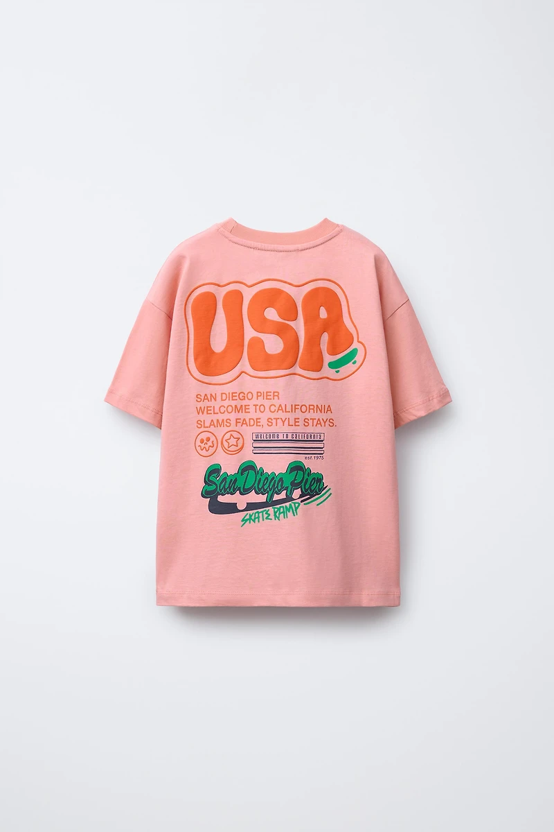 RAISED PRINT T-SHIRT