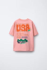 RAISED PRINT T-SHIRT