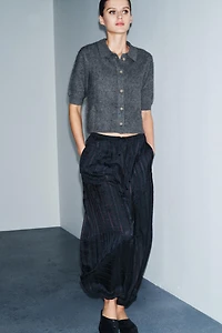 ZW COLLECTION PLAID BALLOON PANTS
