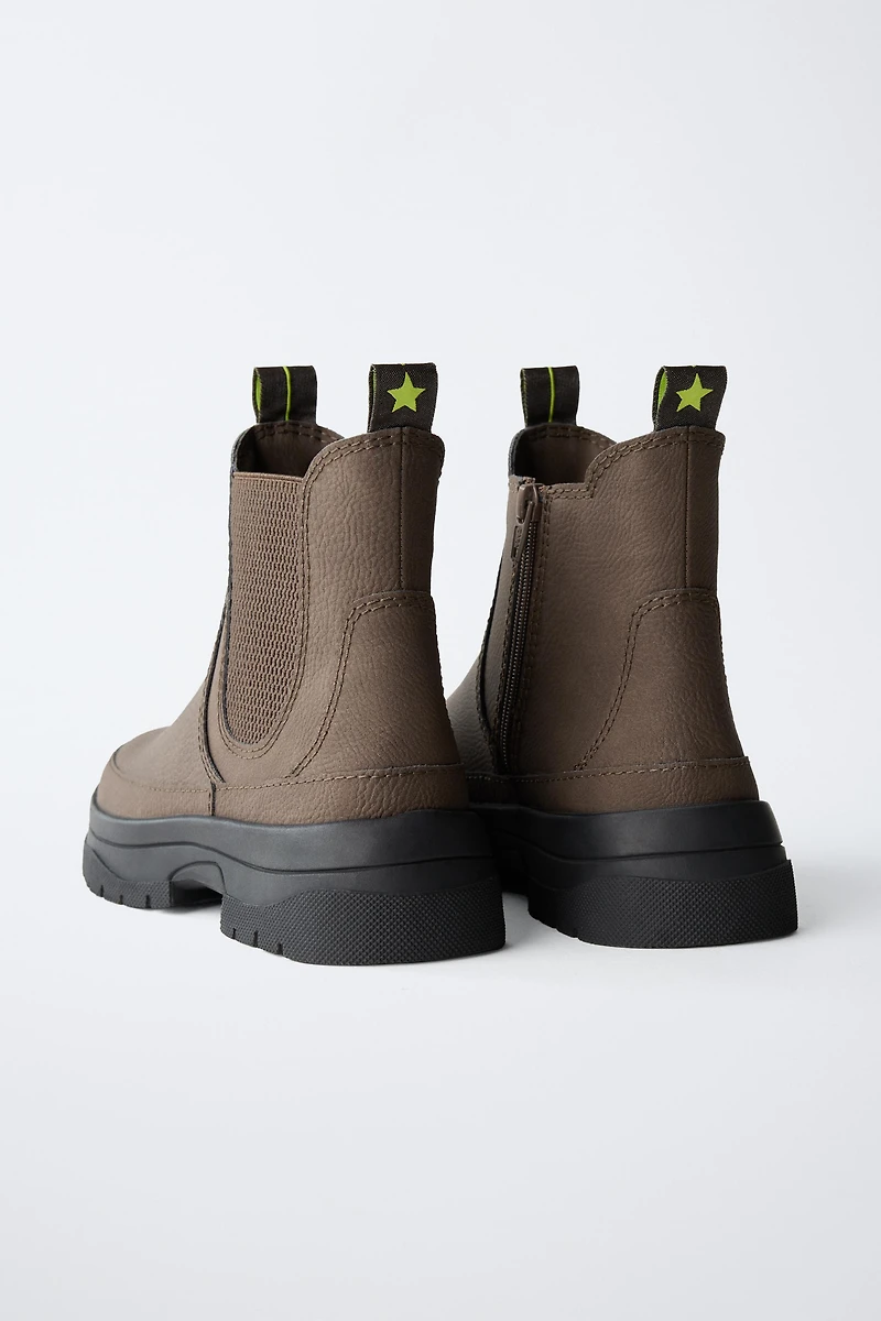 ANKLE BOOTS WITH PULL TABS