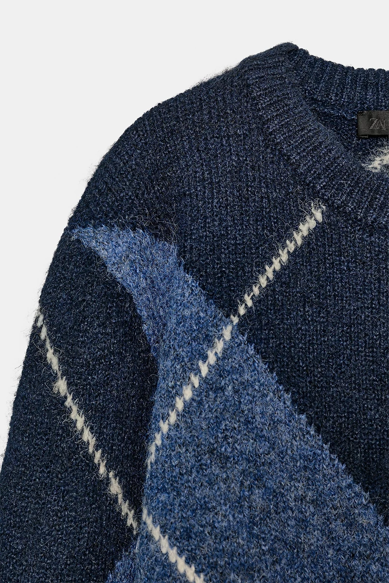 DIAMOND KNIT JUMPER