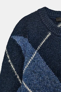 DIAMOND KNIT JUMPER