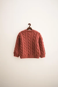 ZARA TIMELESS - PULL EN MAILLE À TORSADES AVEC LAINE