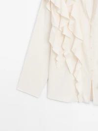 Blouse fluide à volants