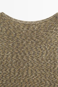 Cotton boat neck sweater
