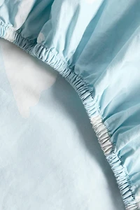 DRAP-HOUSSE ENFANT IMPRIMÉ NUAGES