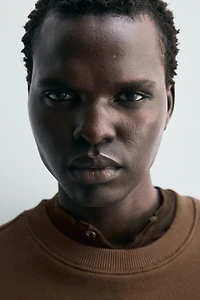 SWEAT COL ROND À RUBANS