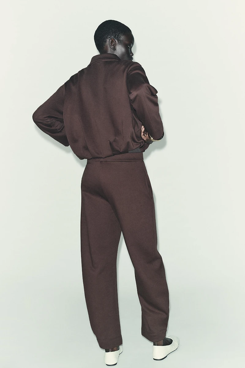 PLUSH BELTED PANTS