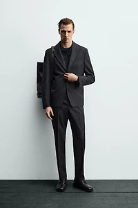 100% WOOL SUIT BLAZER