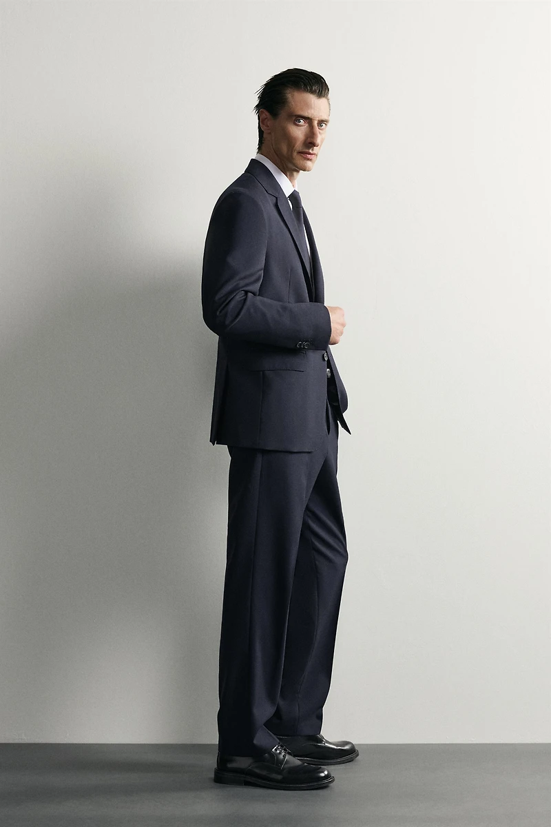PANTALON DE COSTUME 100% LAINE