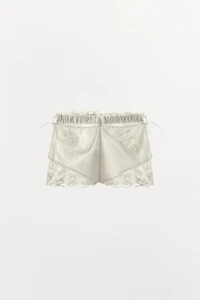 EMBROIDERED LACE SHORTS