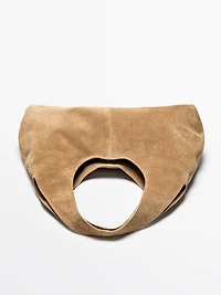 Sac lady moyen format en croûte de cuir