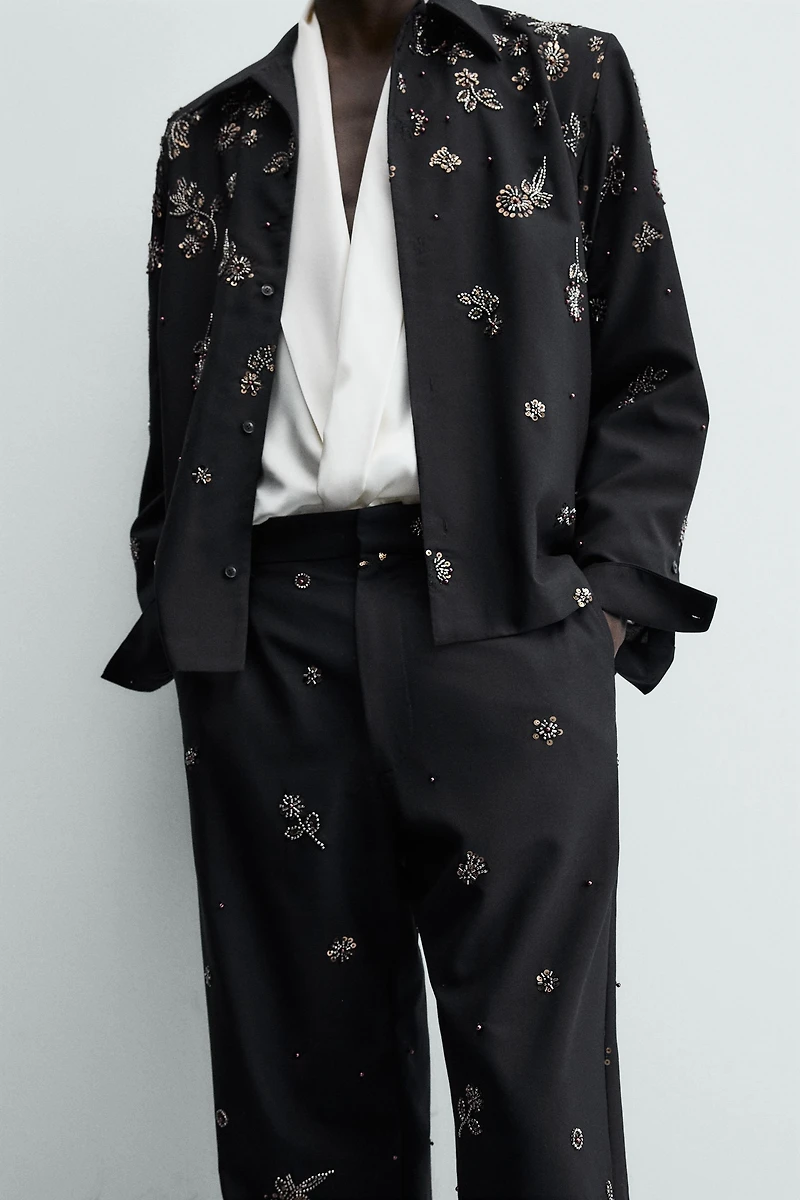 PANTALON COUPE DÉCONTRACTÉE PAILLETTES ÉDITION LIMITÉE