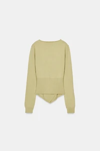 DRAPED KNIT JUMPER