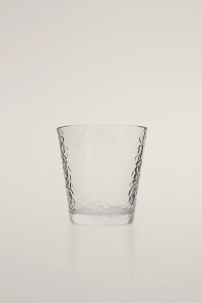 HAMMERED GLASS TUMBLER