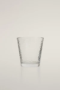 HAMMERED GLASS TUMBLER