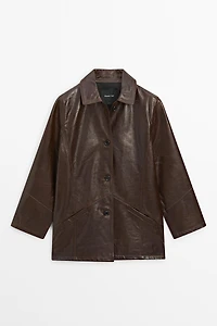 Blouson en cuir nappa