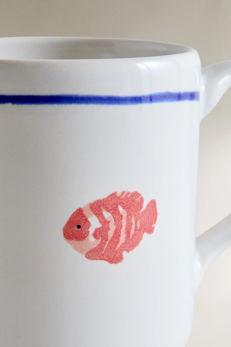 LOBSTER STONEWARE MUG