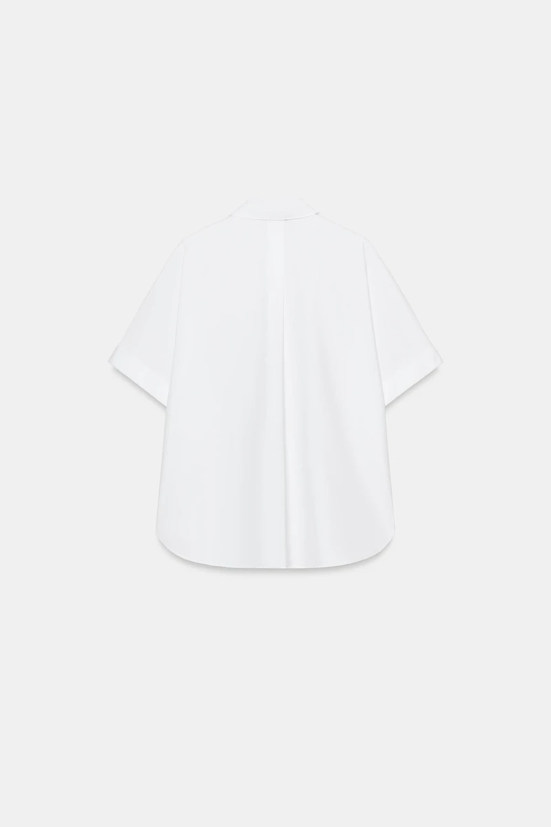 SHORT SLEEVE POPLIN SHIRT