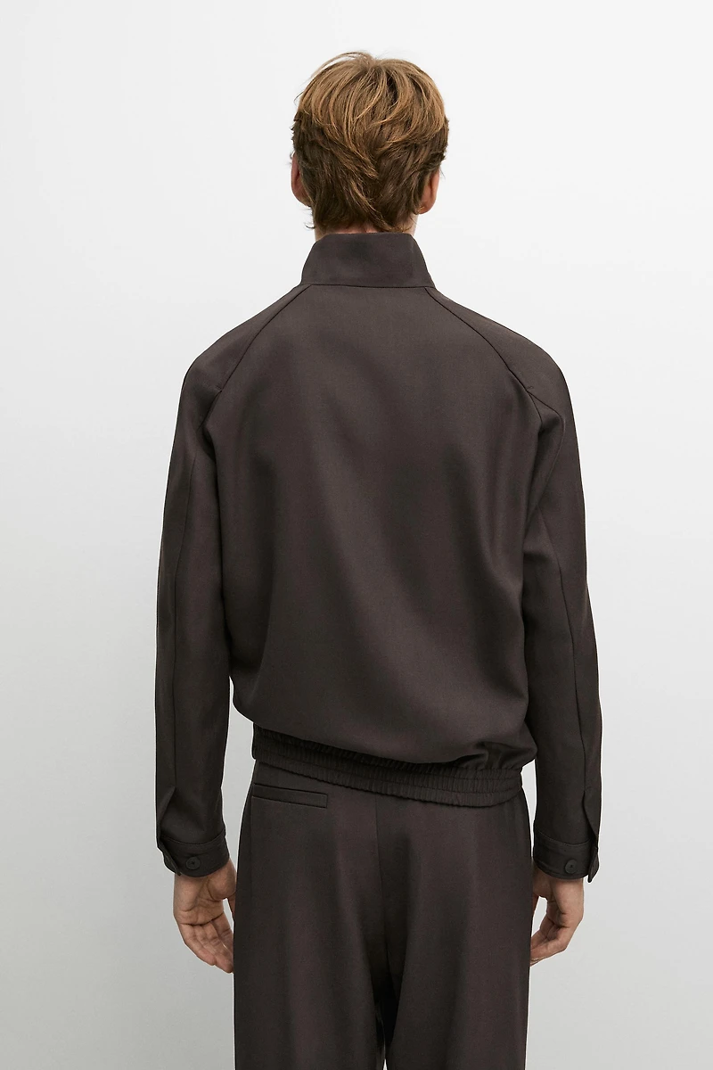 100% cool wool total look jacket