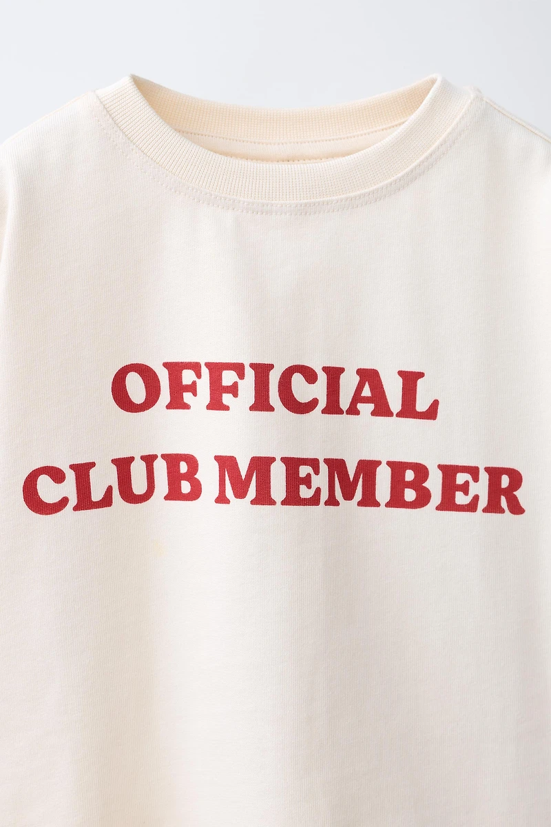 HEAVY TEXT PRINT T-SHIRT