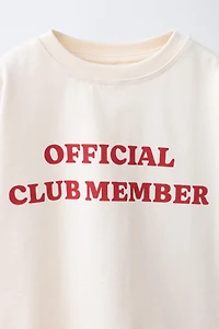 HEAVY TEXT PRINT T-SHIRT
