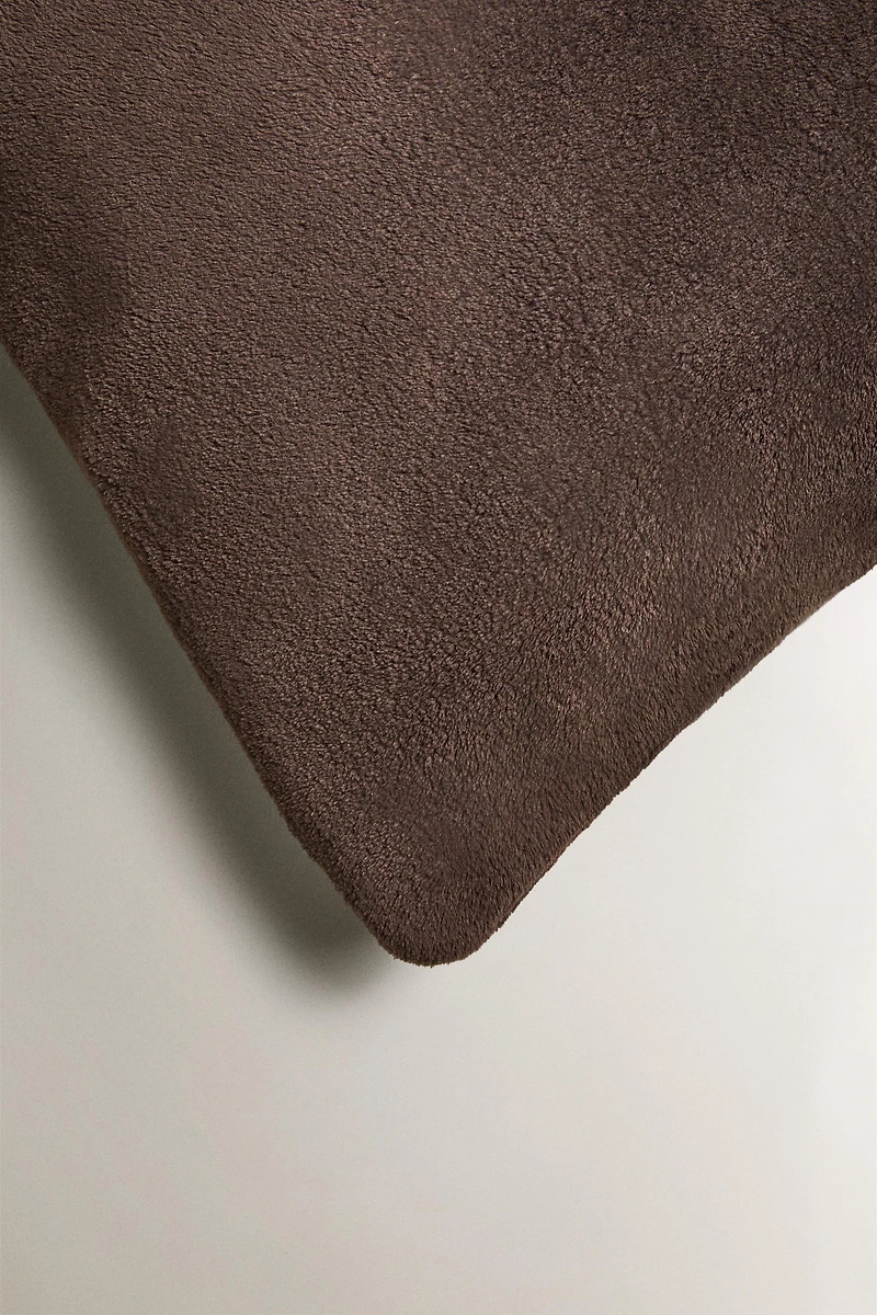 FAUX FUR THROW PILLOW COVER