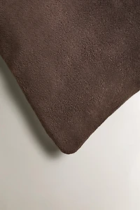 FAUX FUR THROW PILLOW COVER