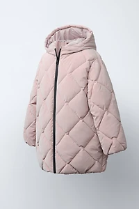 LONG RUBBERIZED PUFFER COAT