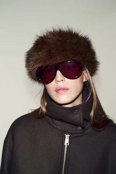 FAUX FUR HEADBAND TURBAN