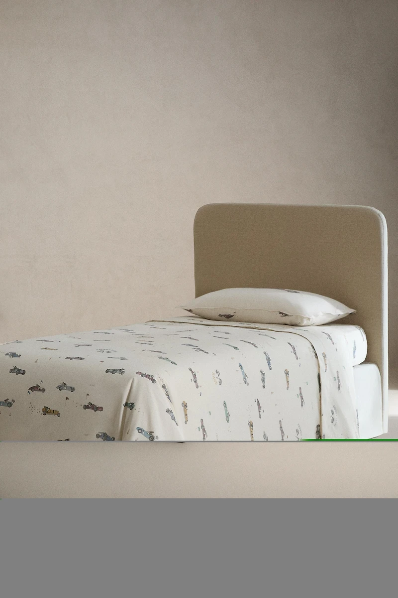 DRAP DE DESSUS ENFANT CHIEN COURSE