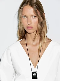 Blouse cache-cœur 100 % coton