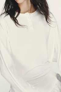 SHORT COMBINATION BATWING SLEEVE DRESS