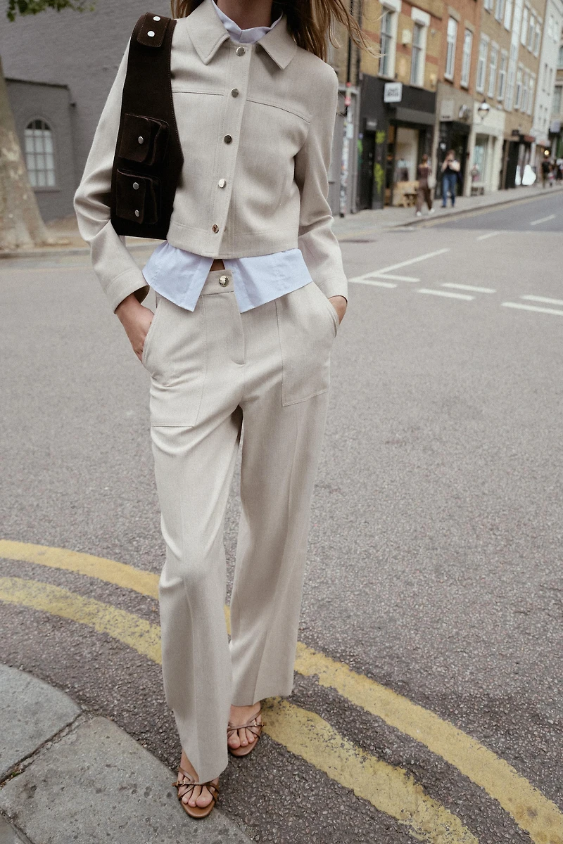 PANTALON DROIT SURPIQÛRES