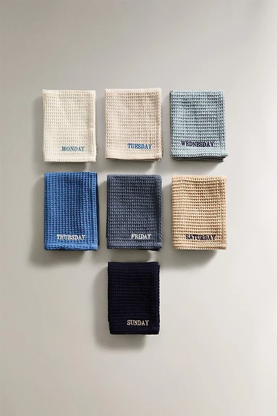 WEEKLY KITCHEN TOWEL (SET OF 7)