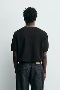 RELAXED FIT KNIT T-SHIRT